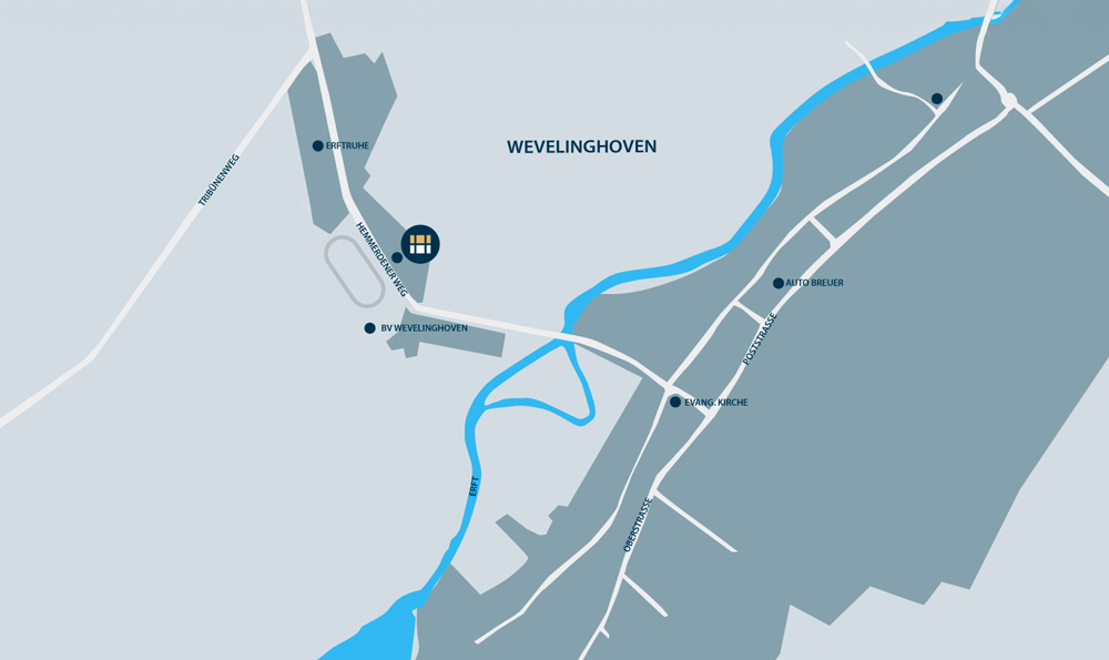 Umgebung der Kanzlei Hermanns in Wevelinghoven